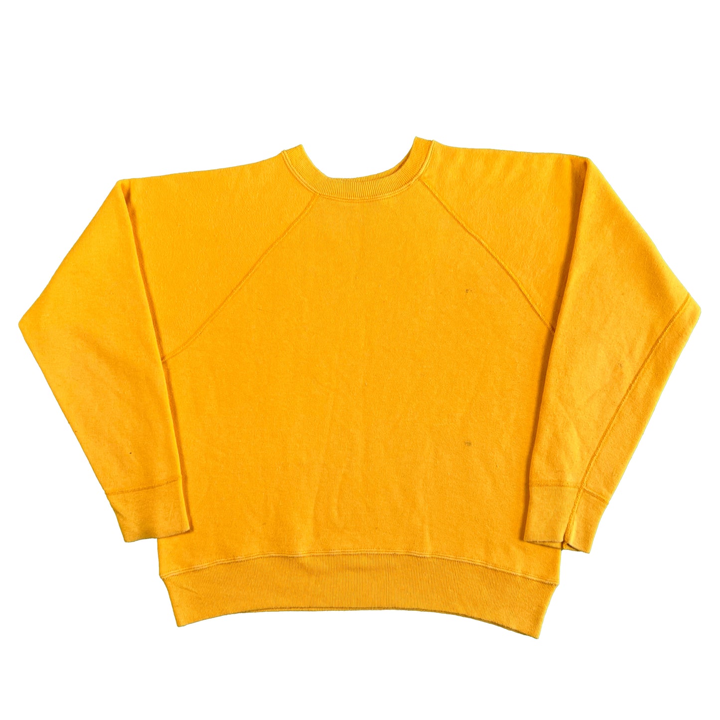 70s Golden Yellow Blank Boxy Sweatshirt- S