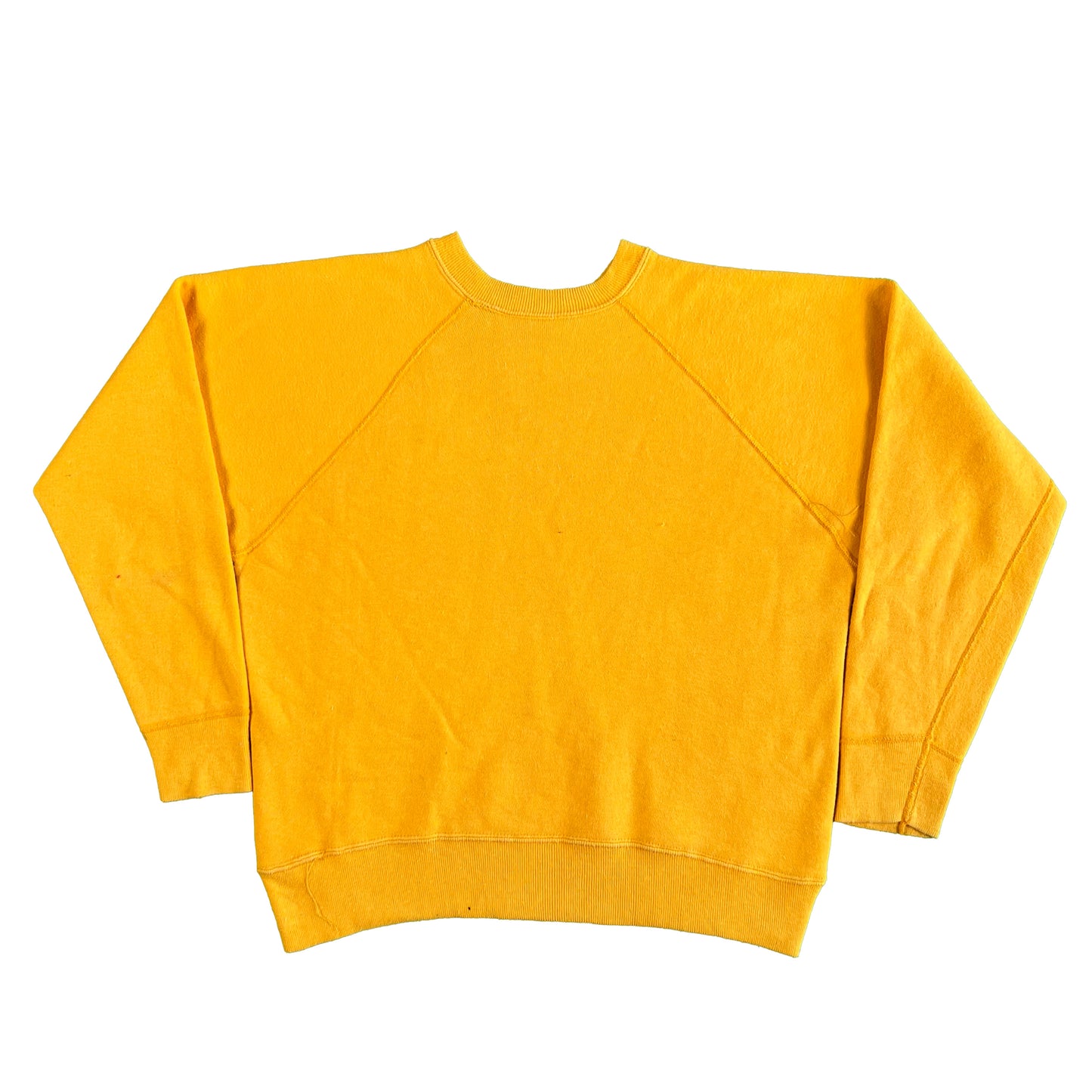 70s Golden Yellow Blank Boxy Sweatshirt- S