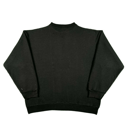 90s Faded Black Spellman College Sweatshirt- XL