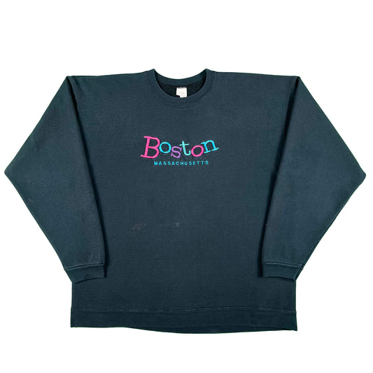 90s Big & Cozy Boston Sweatshirt- XL
