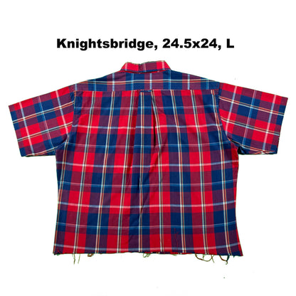 70s/80s Cropped Plaid Button Up Shirts- SELECT SHIRT