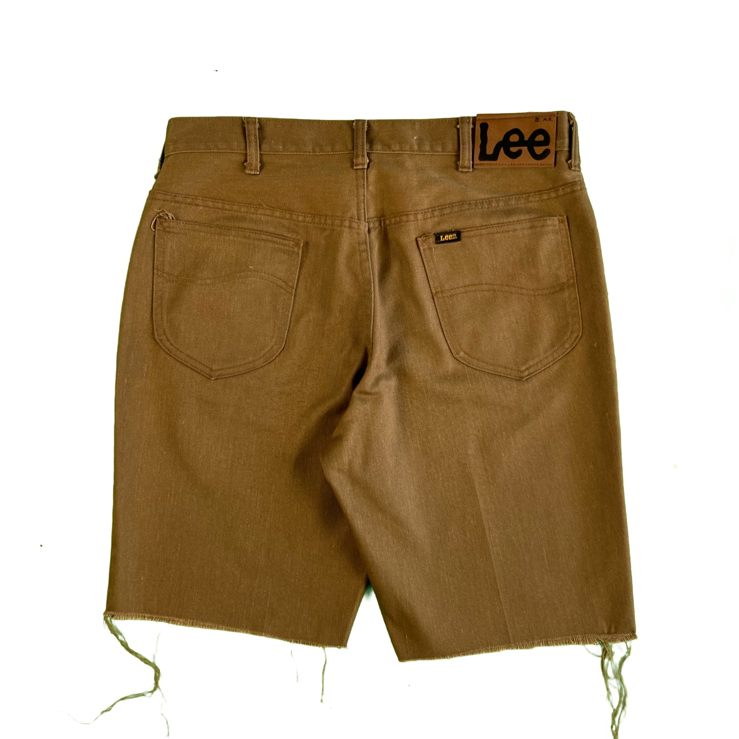 70s Cut Off Dark Tan Lee Shorts- 33x9