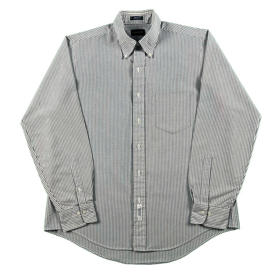 80s Gant 'Oxford Club' Striped Button Up Shirt- L
