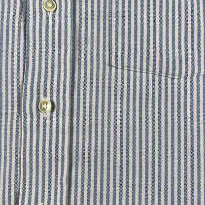 80s 'claybrooke' Short Sleeve Striped Button Up Shirt- L