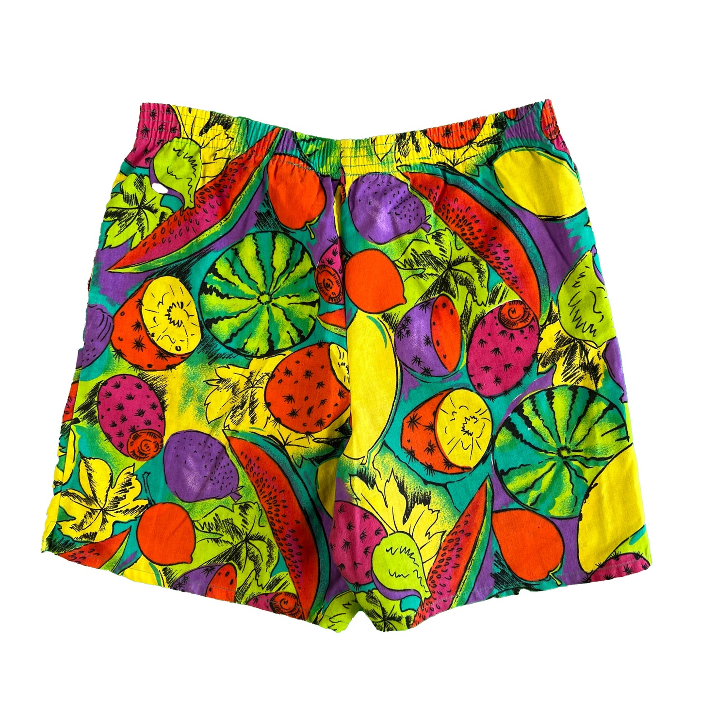 90s Fruit Shorts w Pockets- 33x6