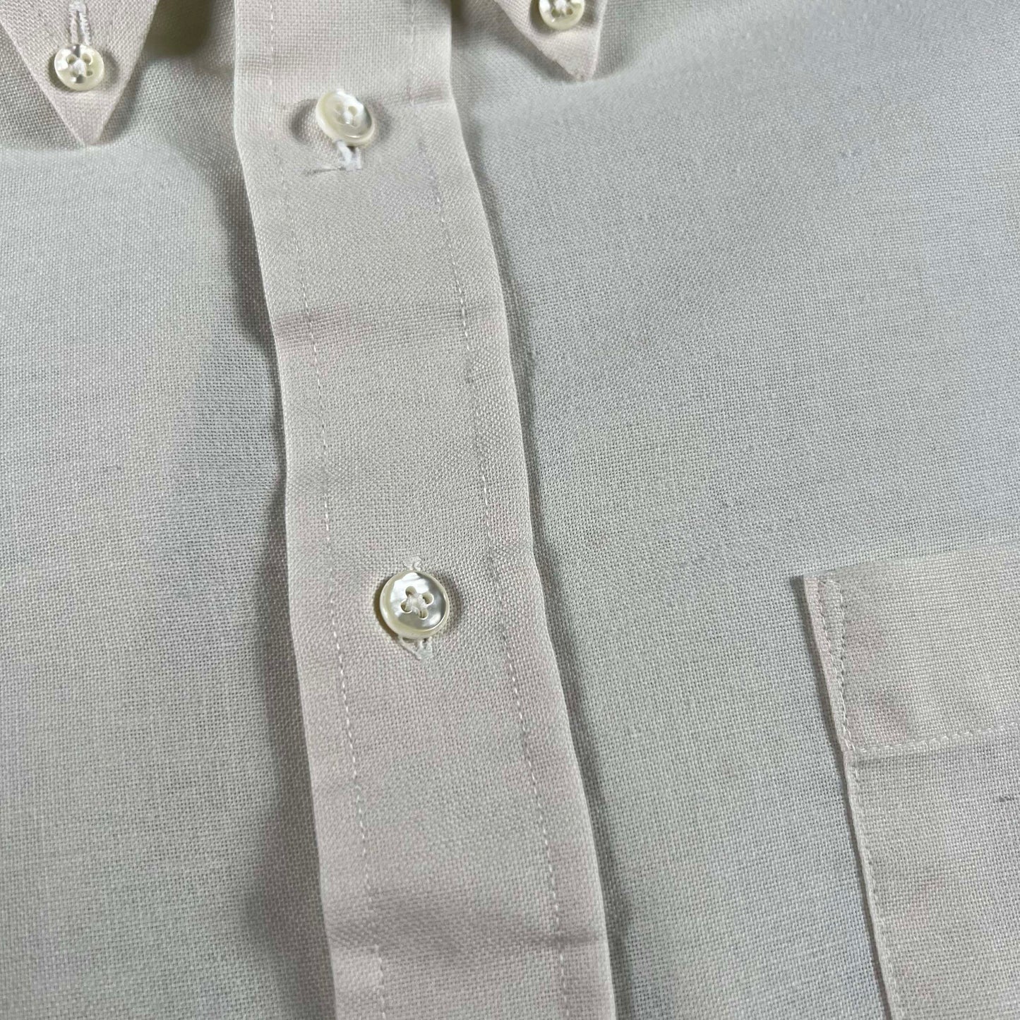 80s 'College Hall' Lightweight Button Up Shirt- L