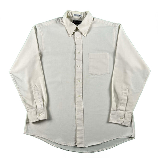 80s 'College Hall' Lightweight Button Up Shirt- L