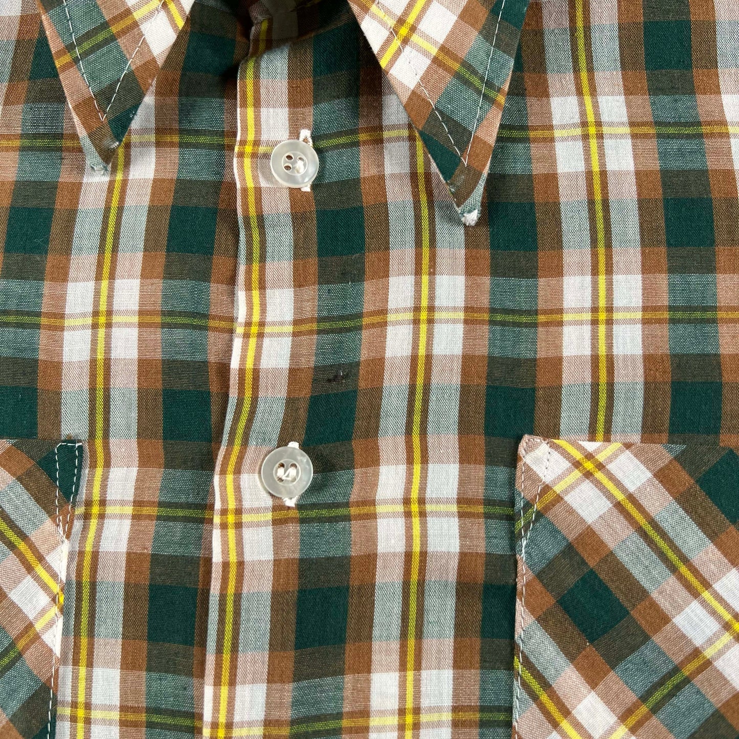 70s/80s Cropped Plaid Button Up Shirts- SELECT SHIRT