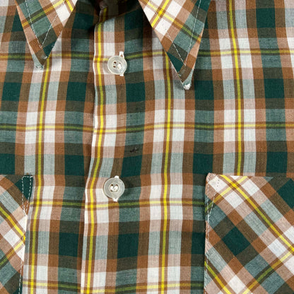 70s/80s Cropped Plaid Button Up Shirts- SELECT SHIRT