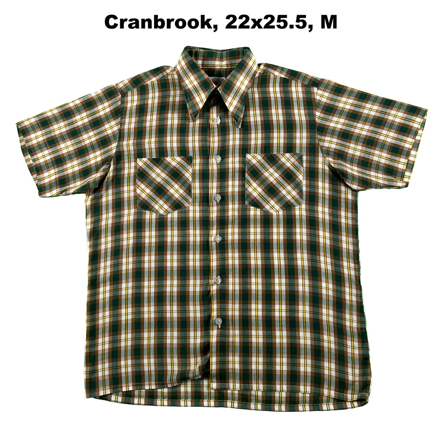 70s/80s Cropped Plaid Button Up Shirts- SELECT SHIRT