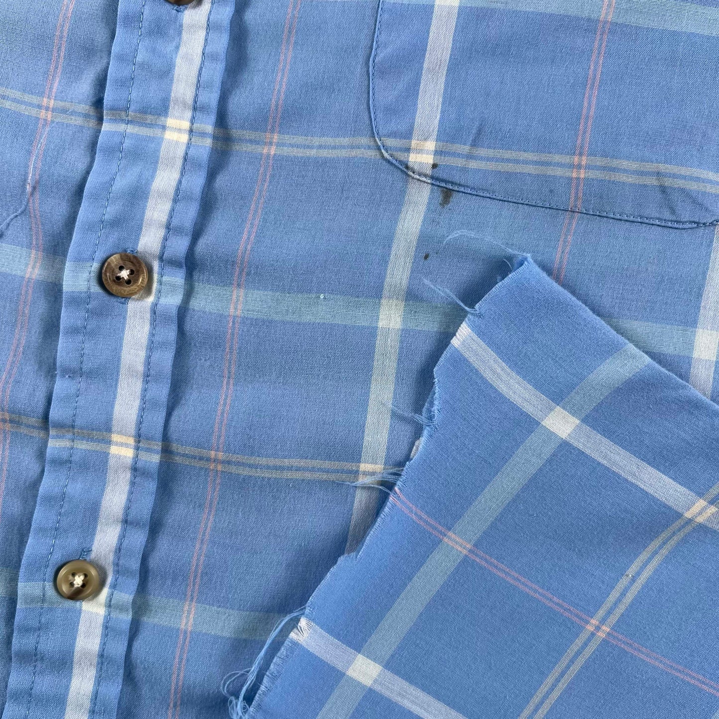 70s/80s Cropped Plaid Button Up Shirts- SELECT SHIRT