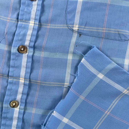 70s/80s Cropped Plaid Button Up Shirts- SELECT SHIRT