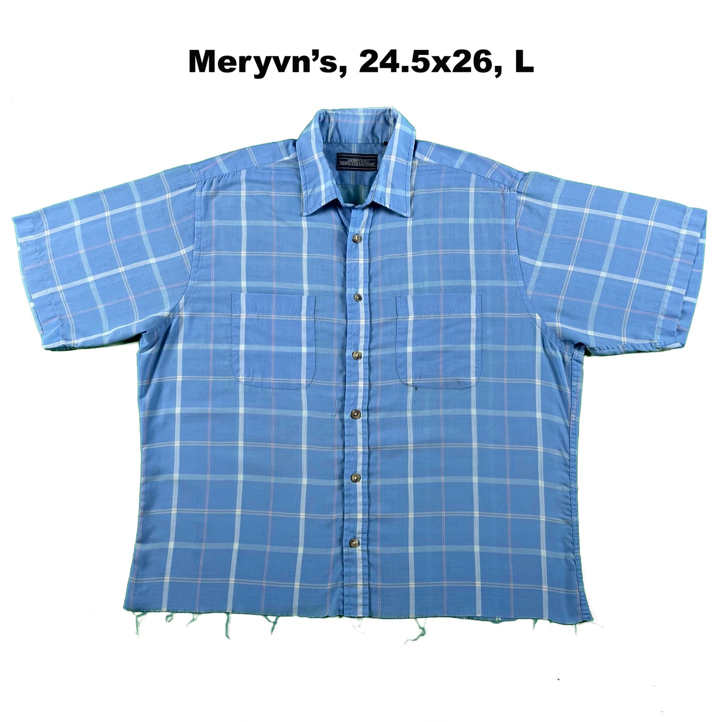 70s/80s Cropped Plaid Button Up Shirts- SELECT SHIRT