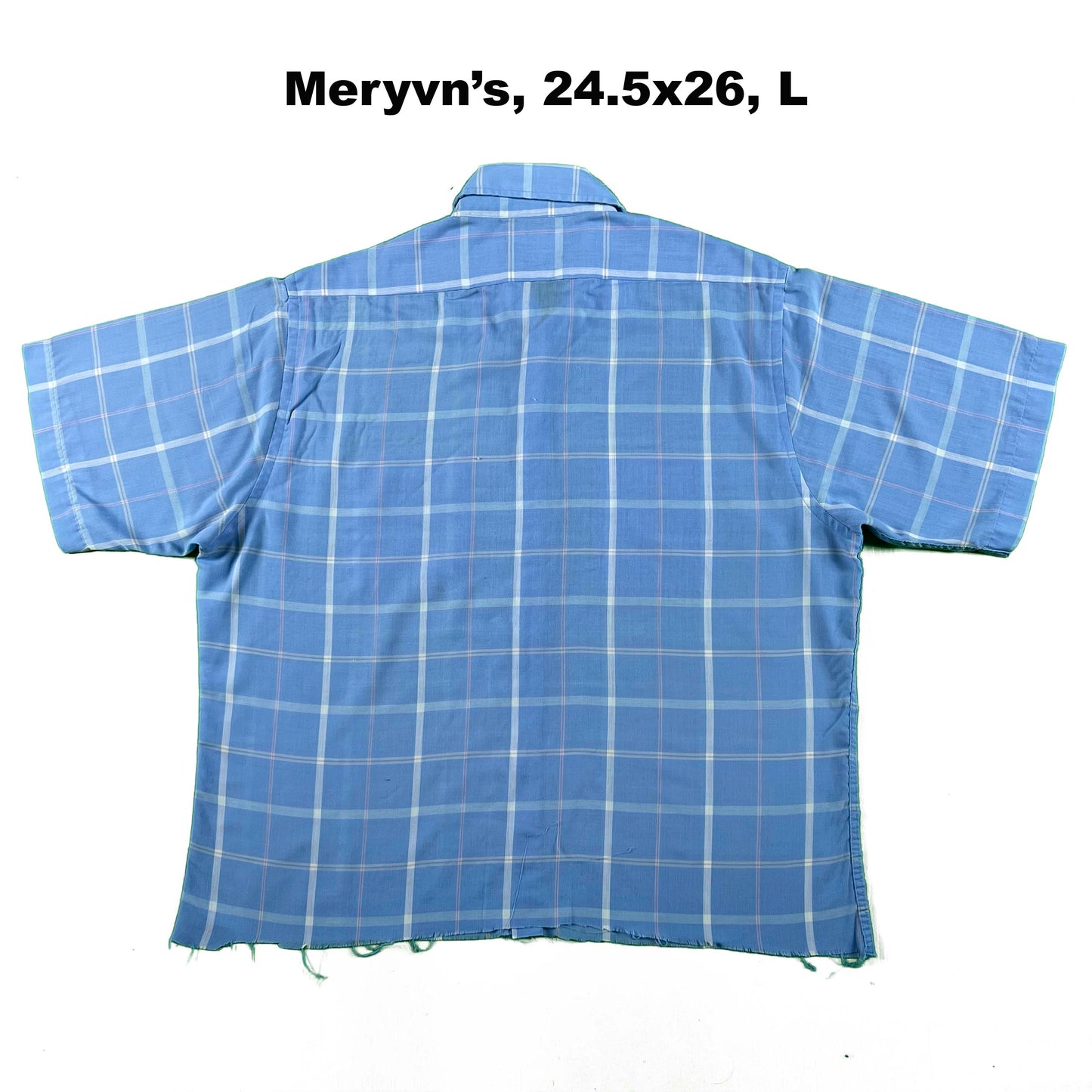 70s/80s Cropped Plaid Button Up Shirts- SELECT SHIRT
