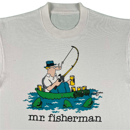 80s mr.fisherman Nose Piercing Tee- M