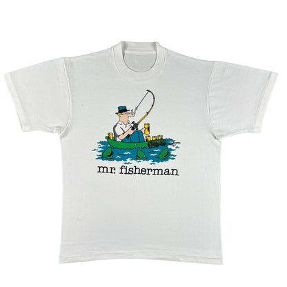 80s mr.fisherman Nose Piercing Tee- M
