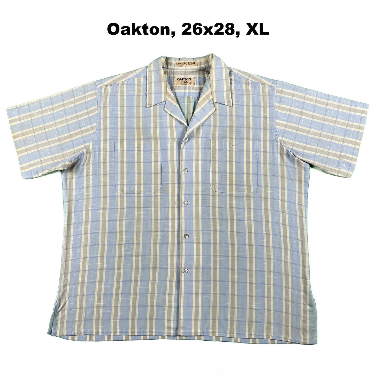 70s/80s Cropped Plaid Button Up Shirts- SELECT SHIRT