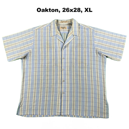 70s/80s Cropped Plaid Button Up Shirts- SELECT SHIRT