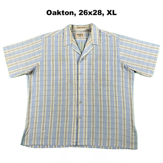70s/80s Cropped Plaid Button Up Shirts- SELECT SHIRT