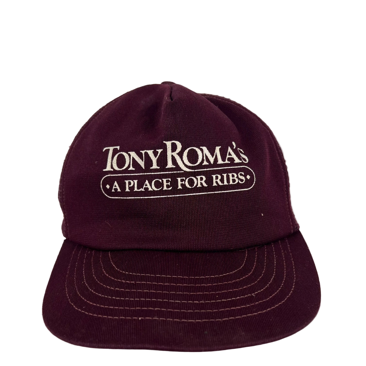 70s 'A PLACE FOR RIBS' Trucker Hat