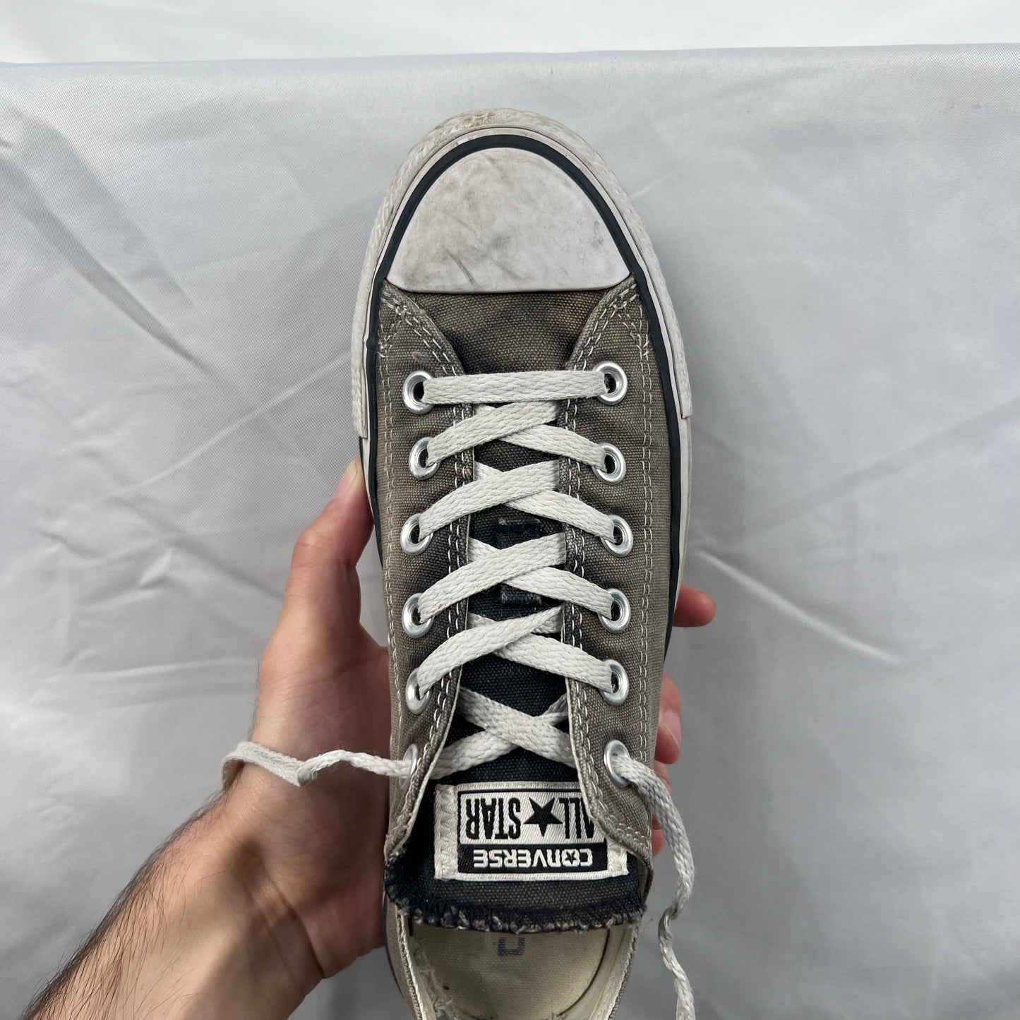 Sun Faded Black Converse- M's 6, W's 7.5