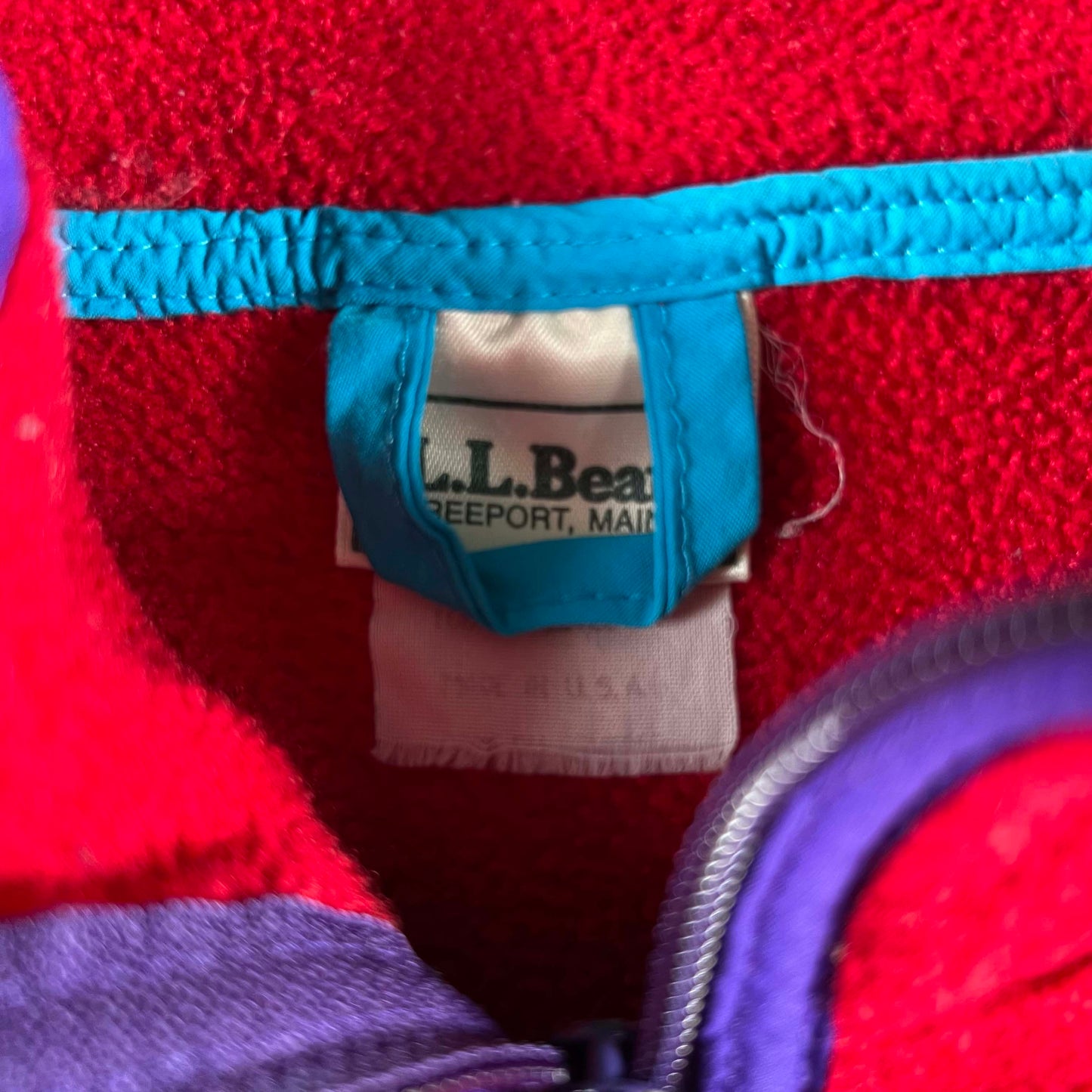 90s L.L. Bean Red Fleece Vest- S