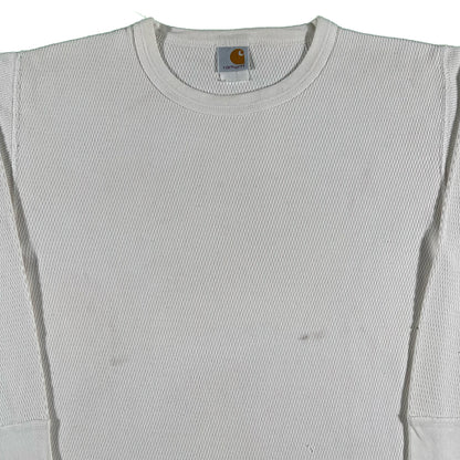 90s Carhartt Cotton Waffle Knit Thermal- M