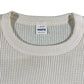 80s Cotton Short Sleeve Waffle Knit Thermal- M
