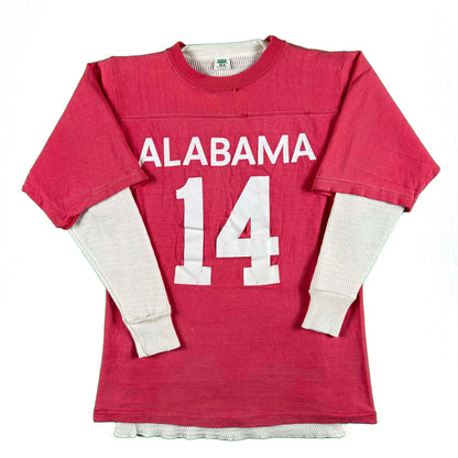 70s Perfectly Worn Alabama Champion Tee & Thermal- S