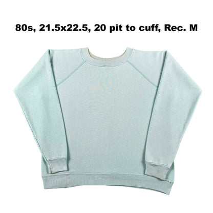 Vintage Blank Green Sweatshirts- SELECT SWEAT