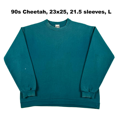 Vintage Blank Green Sweatshirts- SELECT SWEAT