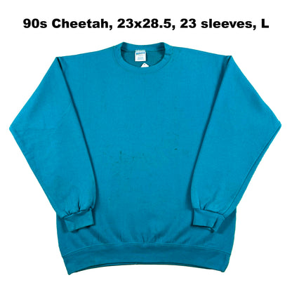 Vintage Blank Green Sweatshirts- SELECT SWEAT