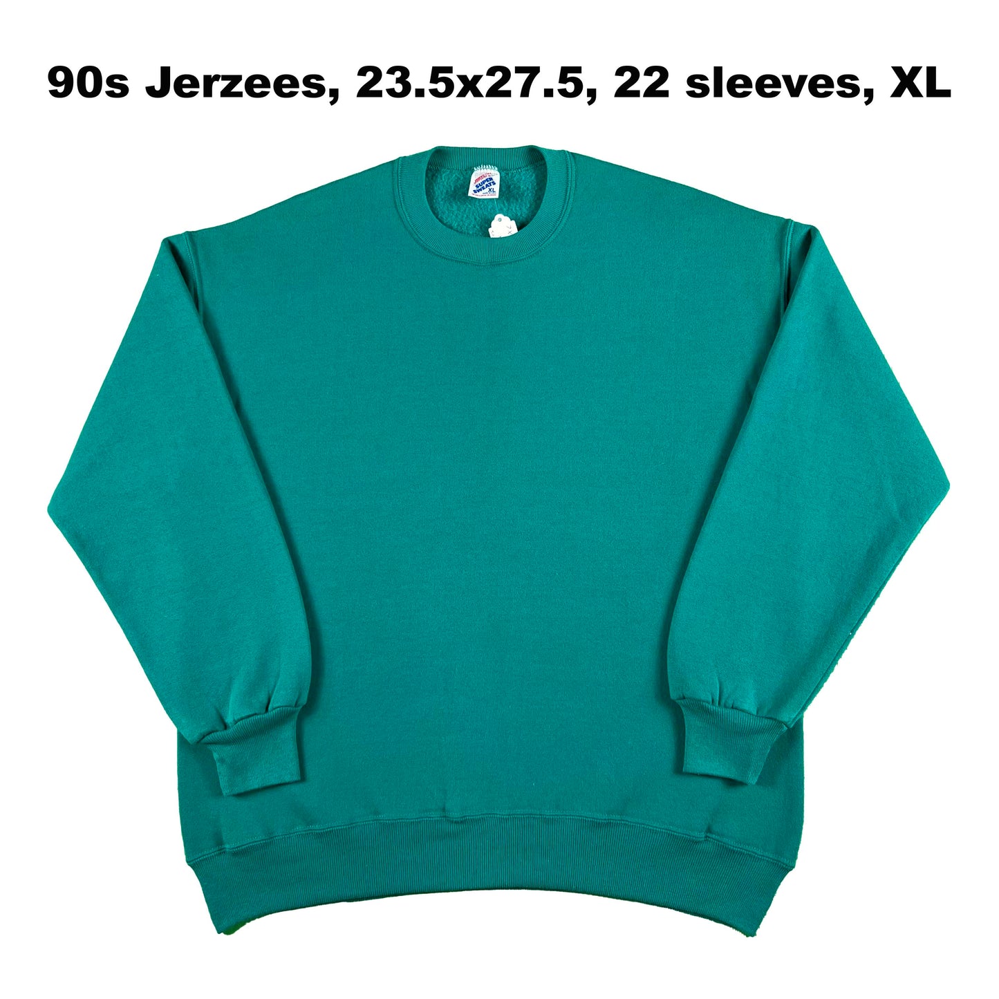 Vintage Blank Green Sweatshirts- SELECT SWEAT