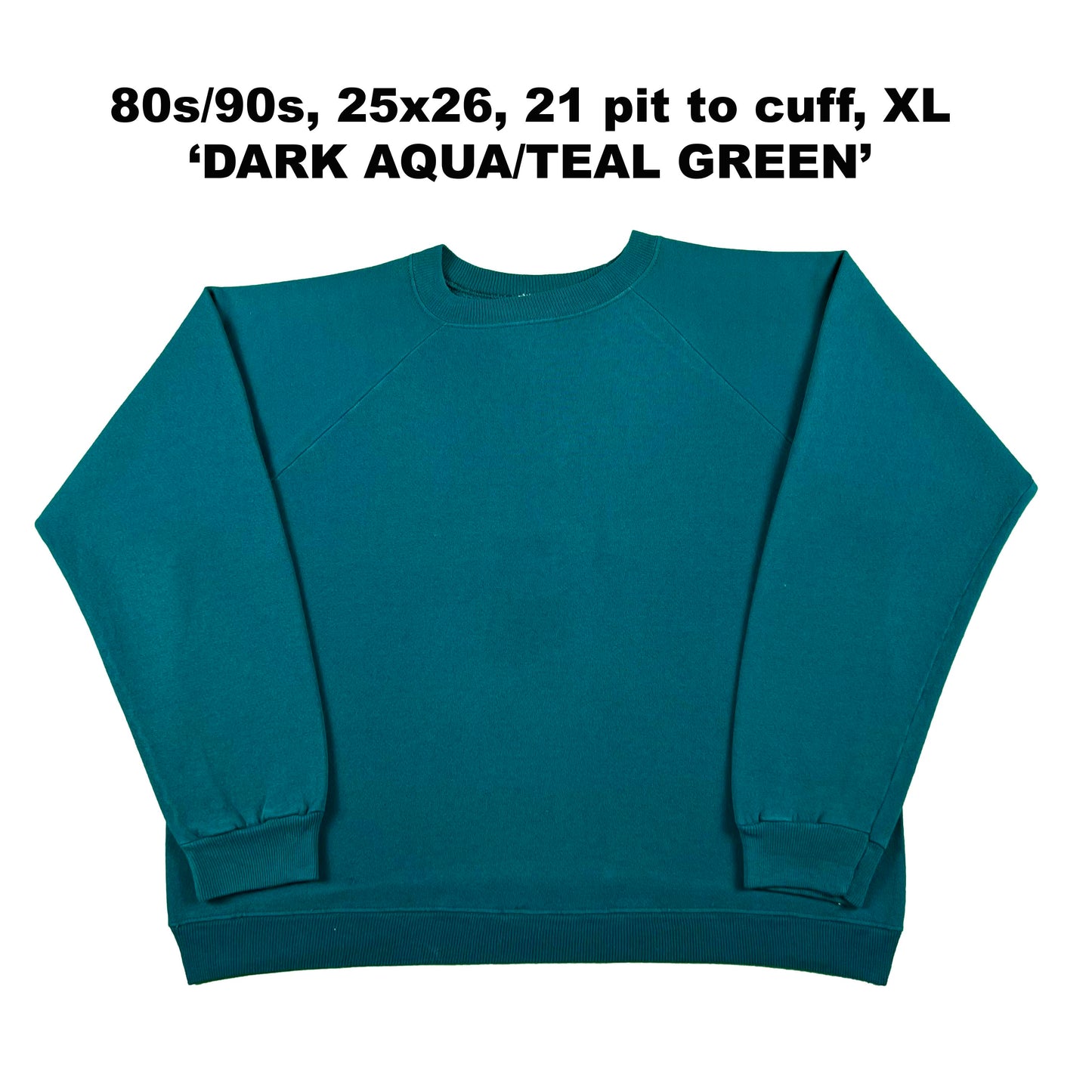Vintage Blank Green Sweatshirts- SELECT SWEAT