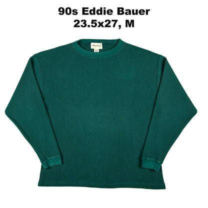 Vintage Eddie Bauer Waffle Knit Thermals- SELECT SHIRT