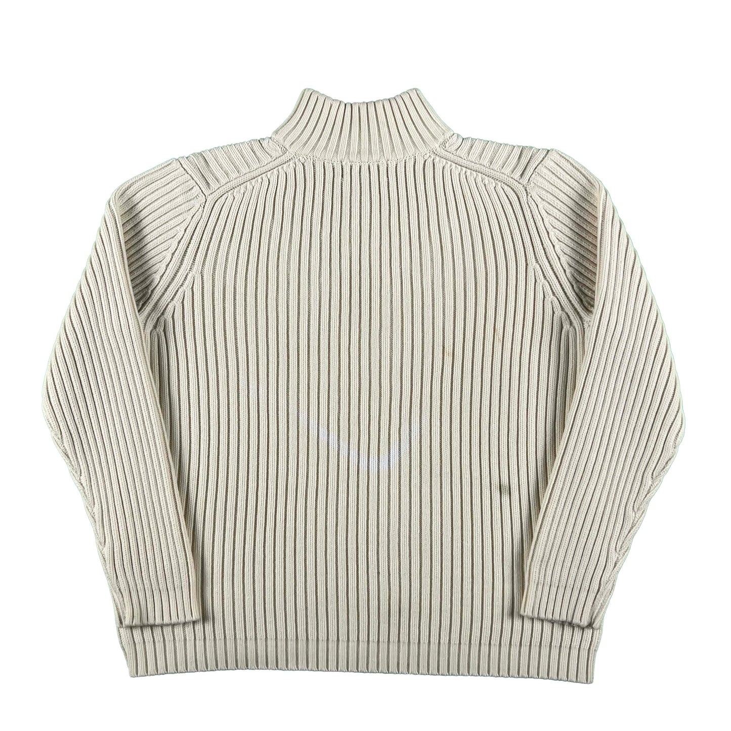 00s Lands' End Chunky 1/4 Zip Knit- S