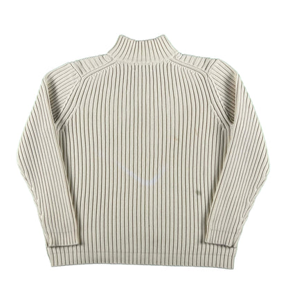 00s Lands' End Chunky 1/4 Zip Knit- S
