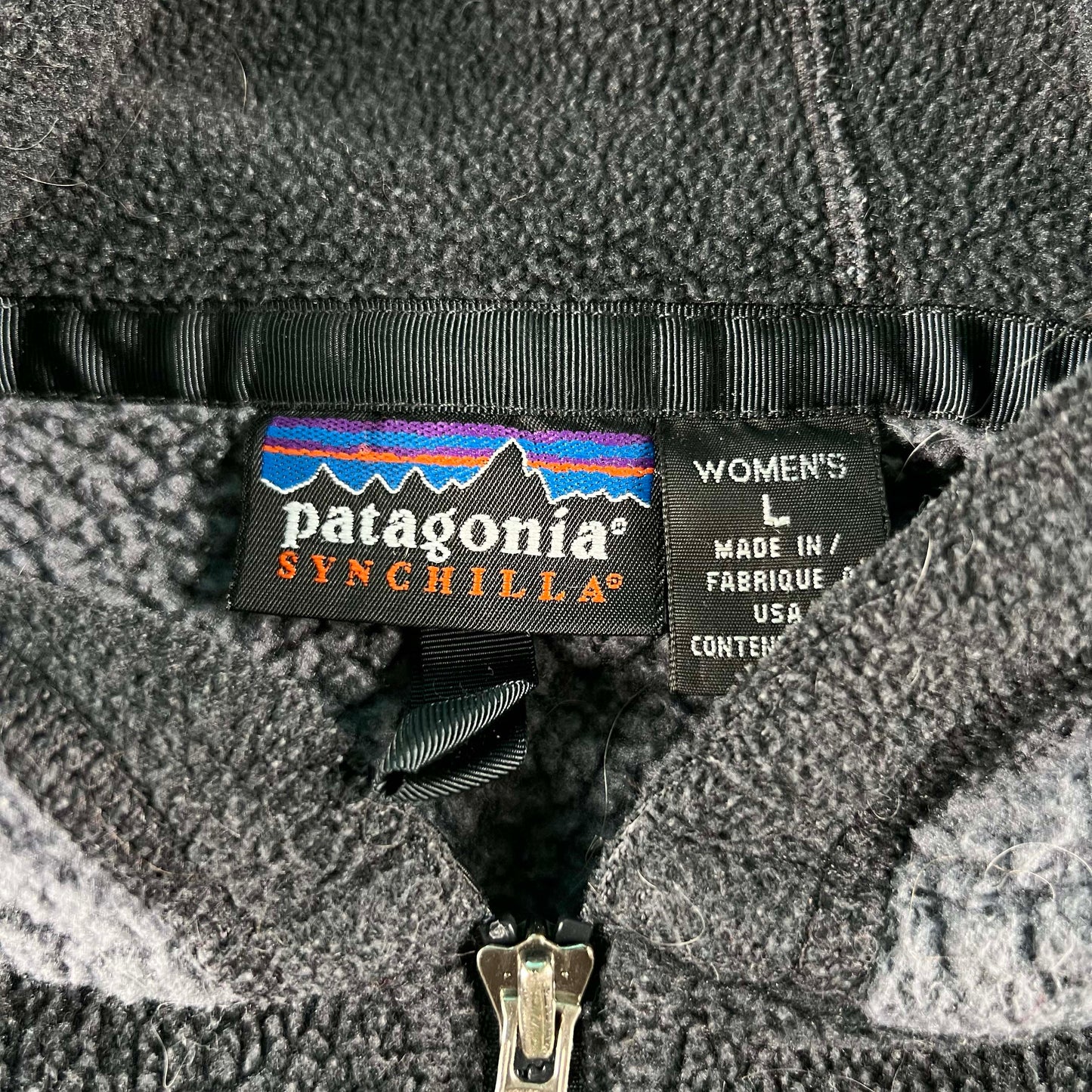 90s Patagonia Synchilla Fleece z/u Hoodie- M