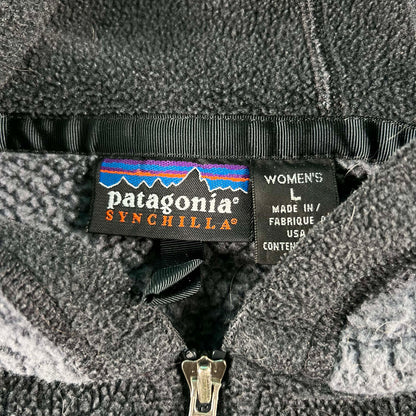 90s Patagonia Synchilla Fleece z/u Hoodie- M