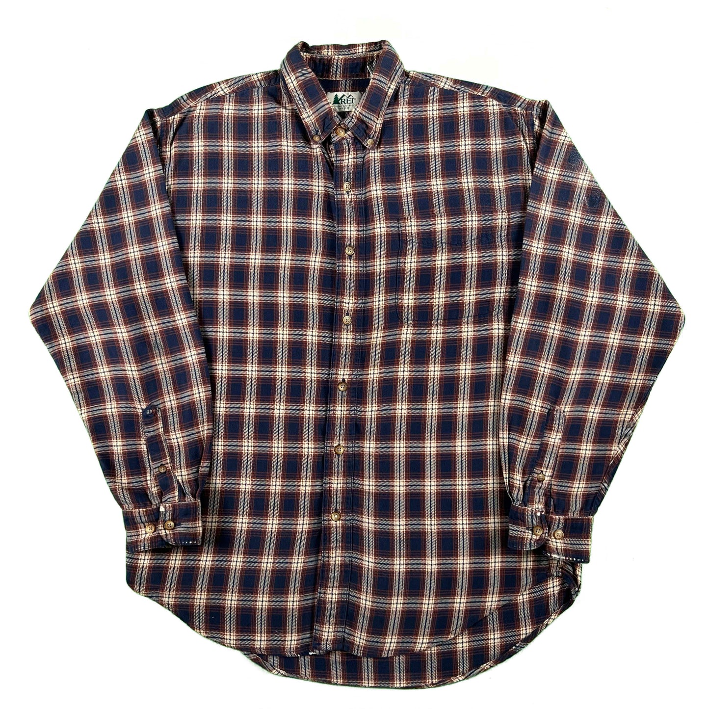 90s REI 100% Cotton Flannel Shirt- M