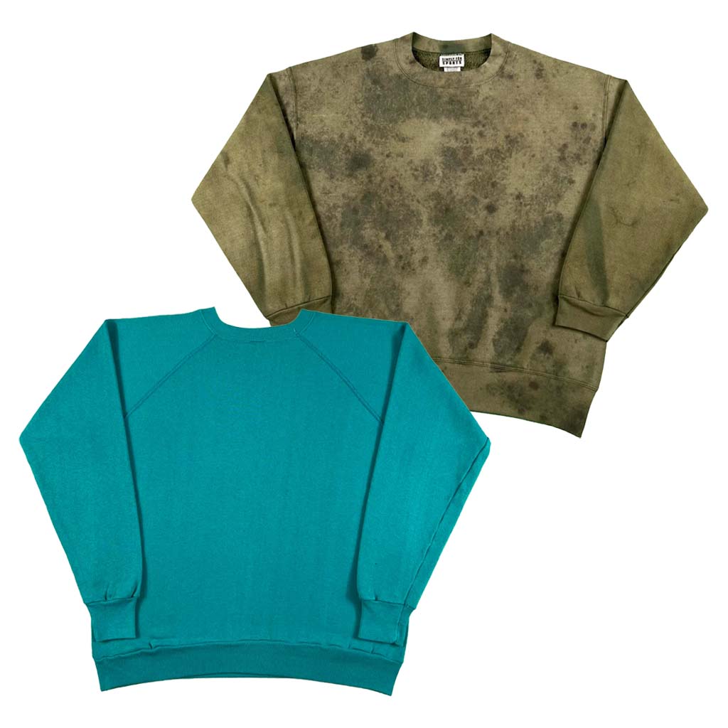 Vintage Blank Green Sweatshirts- SELECT SWEAT