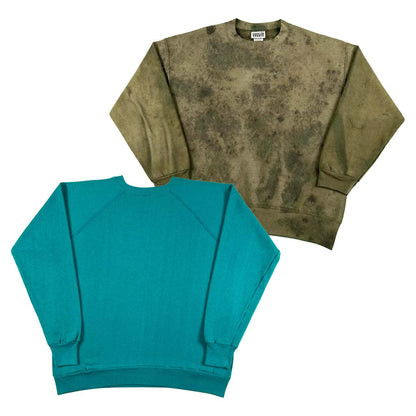 Vintage Blank Green Sweatshirts- SELECT SWEAT
