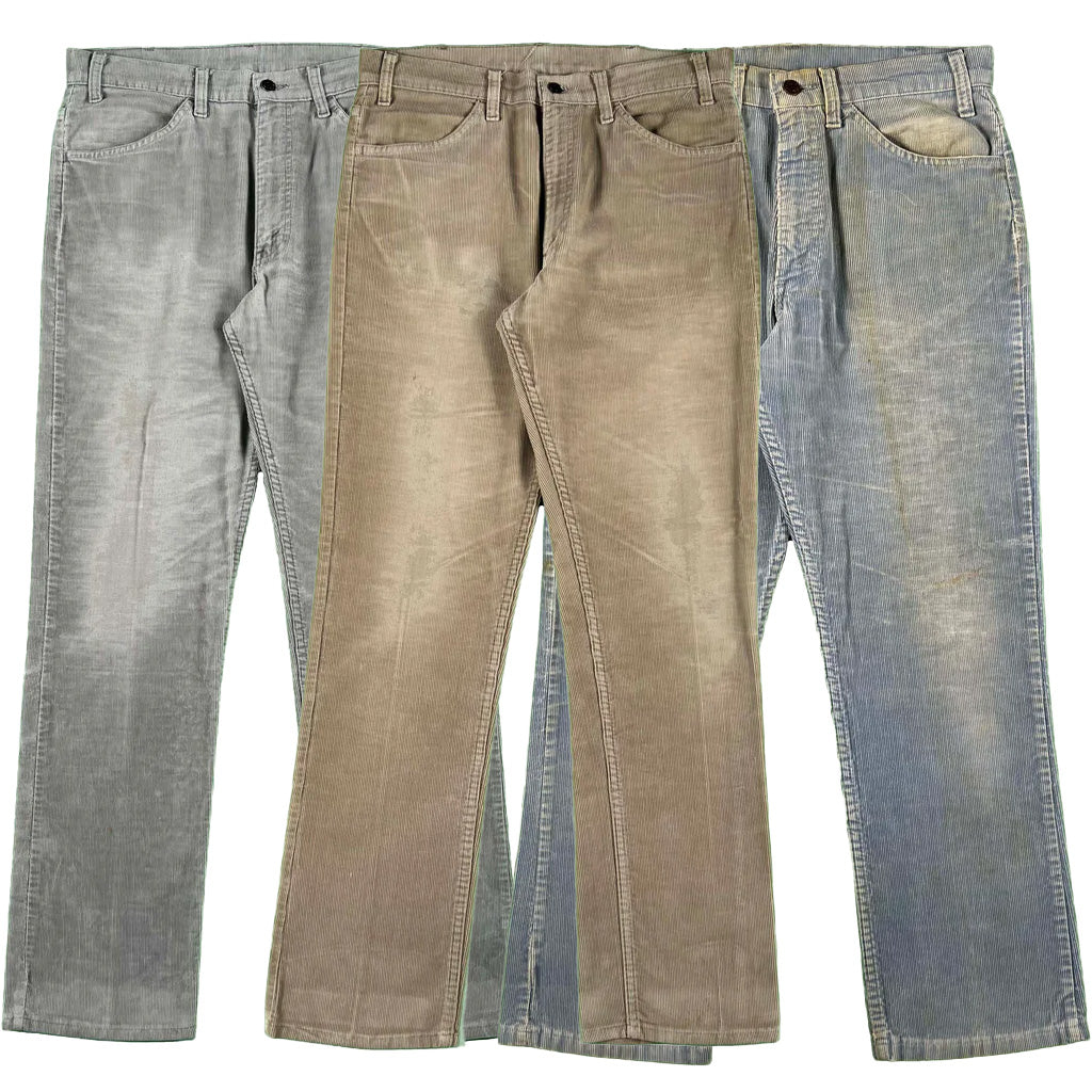 70s Levi's Straight Leg Corduroy Pants- SELECT PAIR