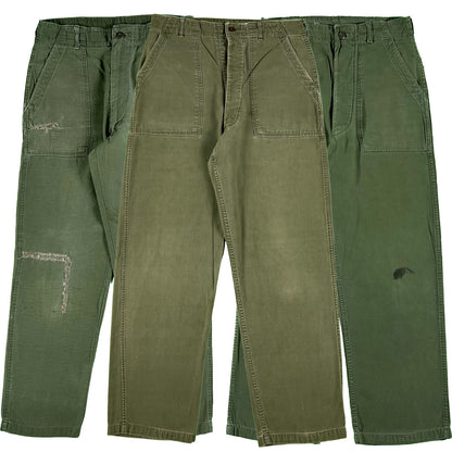 60s/70s OG-107 Army Fatigue Trousers- SELECT PAIR