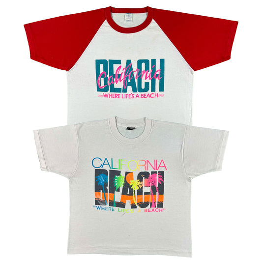 80s/90s "Where Life's A Beach" California & Mexico Tees- SELECT TEE