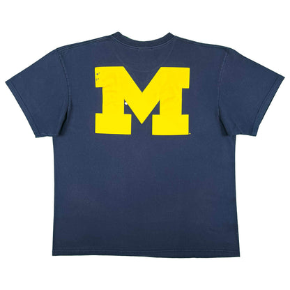 00s Nike 'Maize and Blue' U. of Michigan Tee- XL