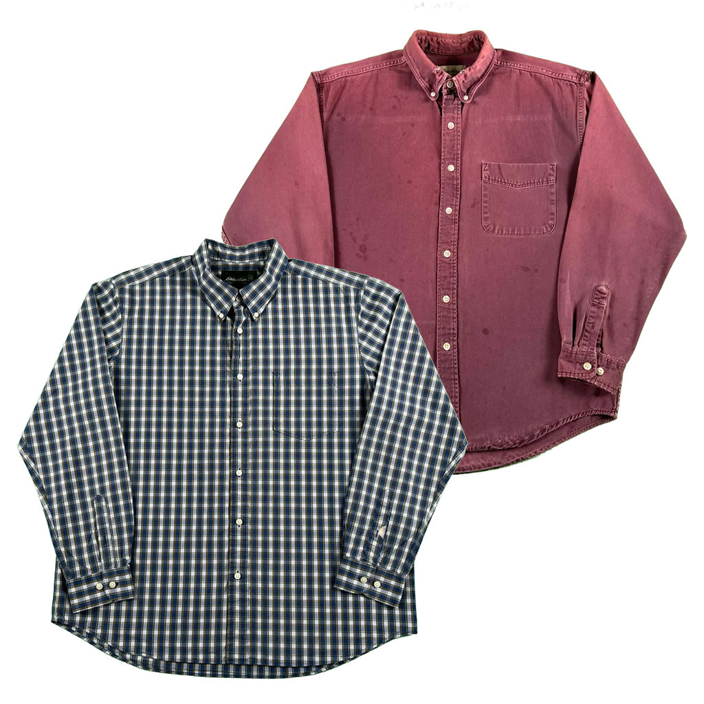 Vintage Eddie Bauer 100% Cotton Button Up Shirts- SELECT SHIRT