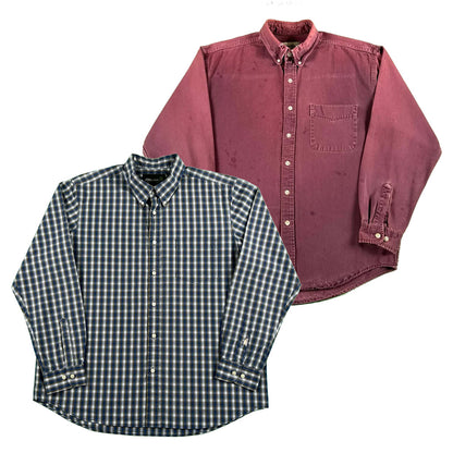 Vintage Eddie Bauer 100% Cotton Button Up Shirts- SELECT SHIRT