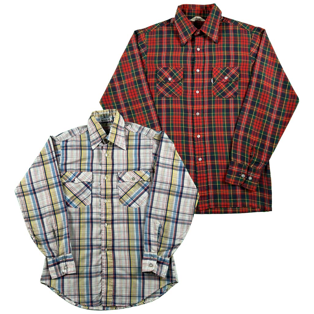 70s/80s Levi's Plaid Button Up Shirts- SELECT SHIRT