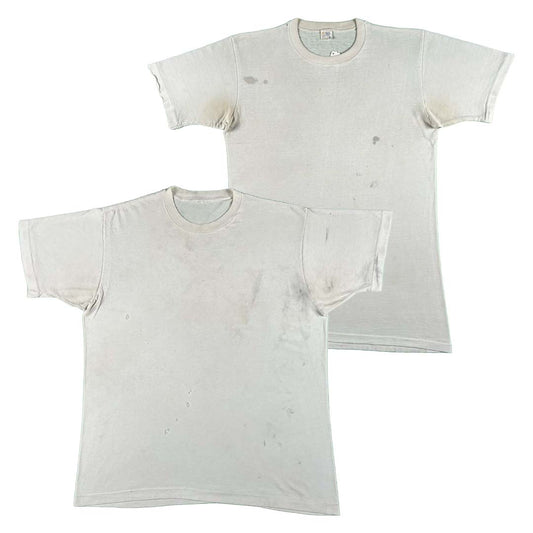 Vintage Beat Up Blank White Tees- SELECT TEE